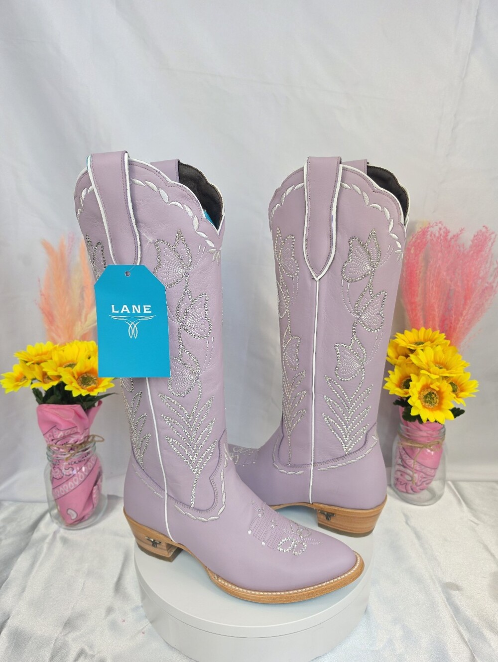 Lane Sweet Memories Cowgirl Boots with SWAROVSKI Crystals SIZE 7.5